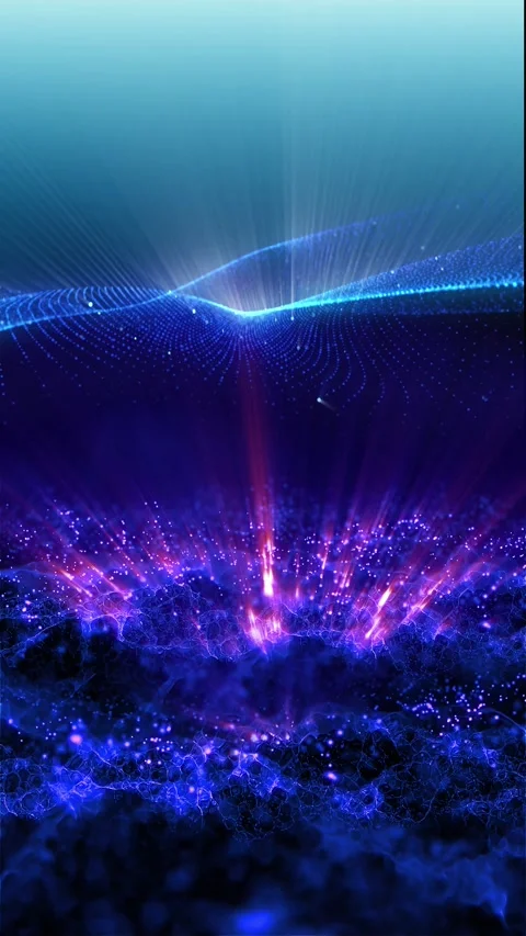 Abstract energy waves Stock Footage 303332209