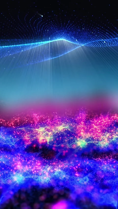 Abstract energy waves Stock Footage 303332210