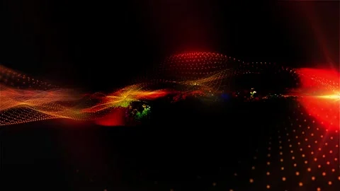 Abstract energy waves Stock Footage 303333465