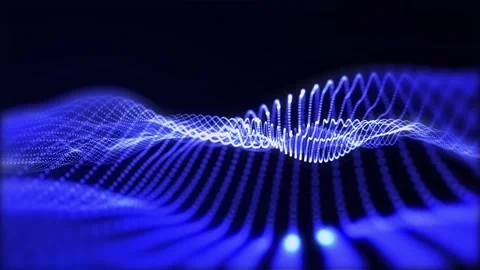 Abstract energy waves Stock Footage 303333959
