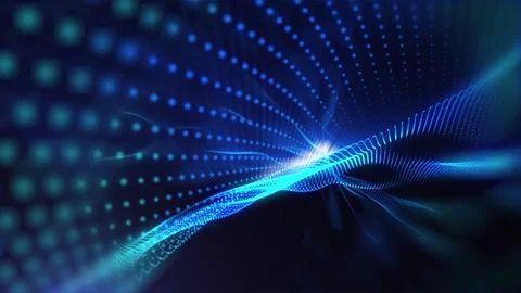 Abstract energy waves Stock Footage 303333964