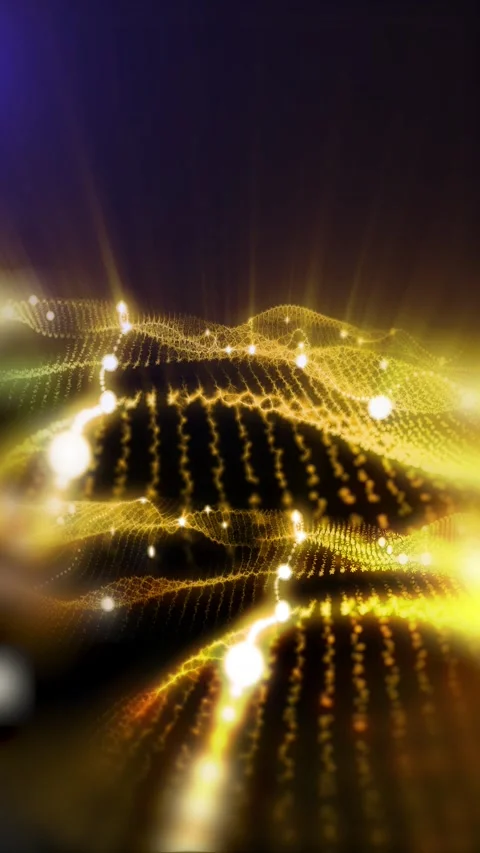 Abstract energy waves Stock Footage 303334056