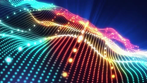 Abstract energy waves Stock Footage 303334689