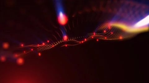 Abstract energy waves Stock Footage 303334750