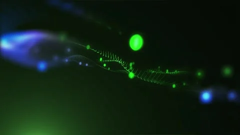 Abstract energy waves Stock Footage 303335084