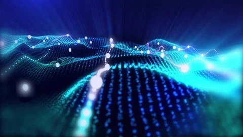 Abstract energy waves Stock Footage 303335323