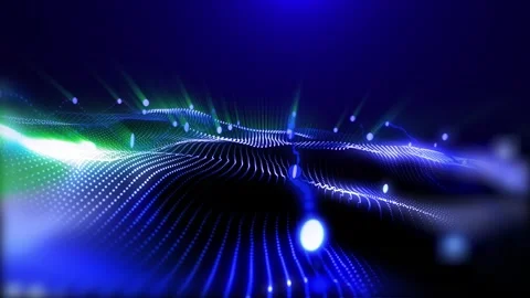 Abstract energy waves Stock Footage 303336048