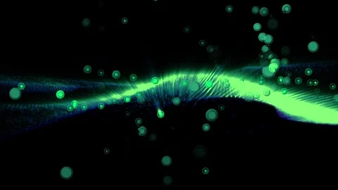 Abstract energy waves Stock Footage 303336376