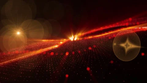 Abstract energy waves Stock Footage 303336414
