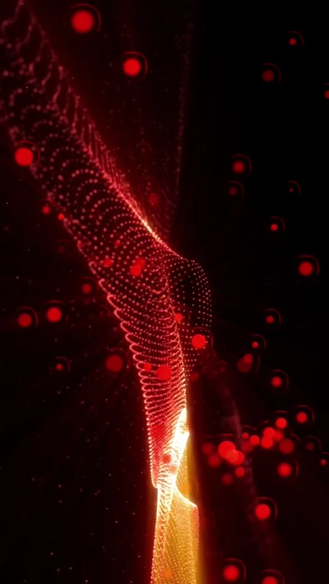 Abstract energy waves Stock Footage 303336462