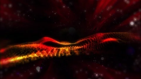 Abstract energy waves Video stock 303691964