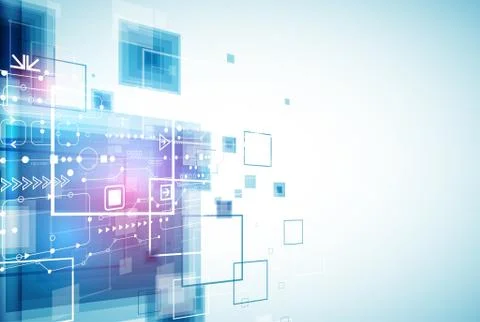 Abstract engineering future technology background Stock Illustration