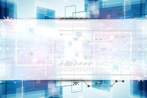 Abstract engineering future technology background Stock Illustration