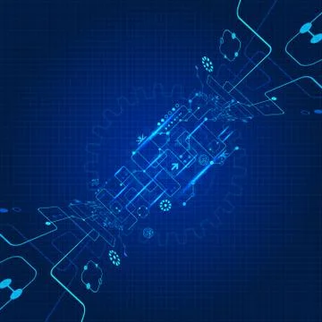 Abstract engineering future technology background 스톡 일러스트