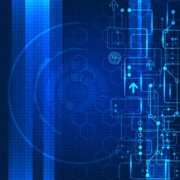 Abstract engineering future technology background Illustrazione stock