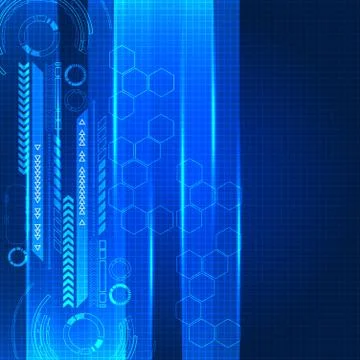 Abstract engineering future technology background イラスト素材