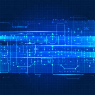 Abstract engineering future technology background Stock Illustration