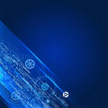 Abstract engineering future technology background. Vector Stock Illustration