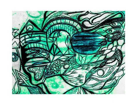 Abstract entanglements Stock Illustration