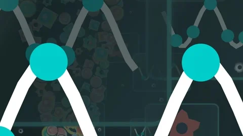 Abstract Epigenetic Memory Data Flow And Holographic Panels Stock Footage 340941625