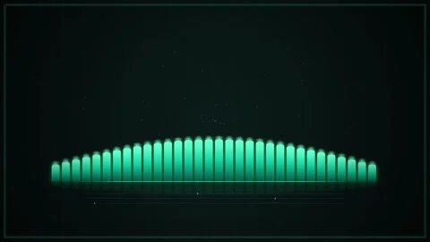 Abstract equalizer bars rising and falling, digital audio waveform visualiz.. Stock Footage 346661796