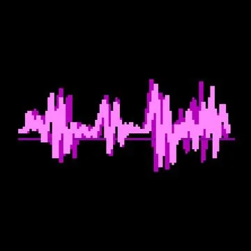Abstract equalizer music pixel art vector illustration Stock Illustration