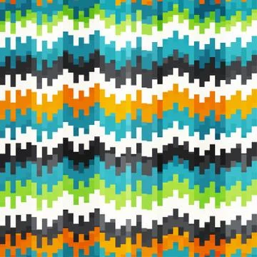 Abstract equalizer seamless pattern Stock Illustration