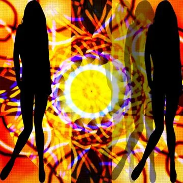 Abstract erotic 스톡 일러스트