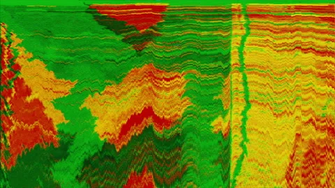 Abstract error data futuristic cyberpunk glittering background. Video stock 146997300