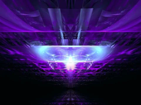 Abstract esoteric or sci fi background -digitally generated 3d illustration Stock Illustration