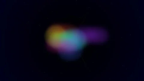 Abstract ethereal light glow blending vibrant colors against dark background Stock Footage 335146082