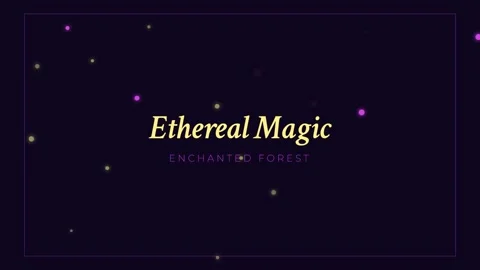 Abstract Ethereal Magic Background: Sparkling Galaxy Glow Animation Loop 動画素材 336805665