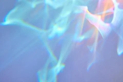Abstract ethereal rainbow light overlay effect, holographic light refraction Stock Illustration