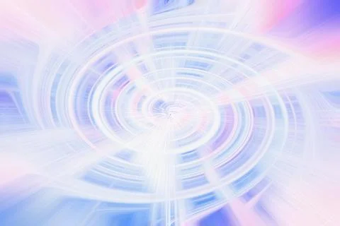 Abstract ethereal swirl background with soft pastel blue and pink light Stock Illustration