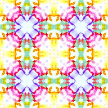 Abstract Ethnic Aquarelle Pattern. Stock Illustration