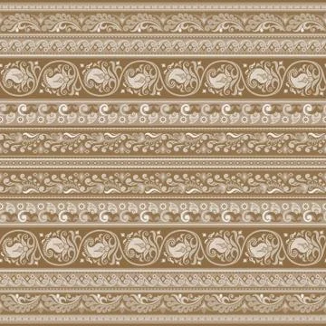 Abstract ethnic floral pattern, vector background Illustrazione stock