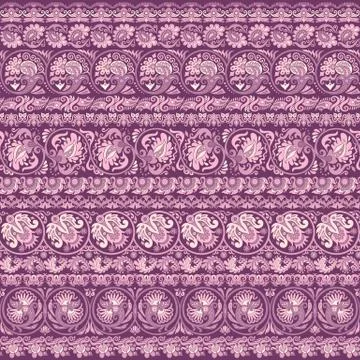 Abstract ethnic floral pattern, vector background Stock-Illustration