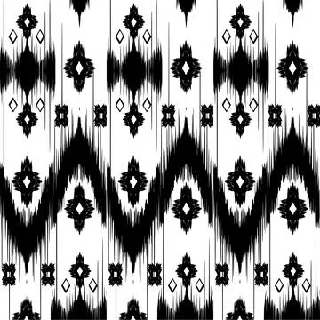 Abstract ethnic geometric pattern design for background Stock Illustration