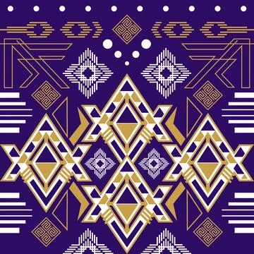 Abstract ethnic geometric pattern traditional design イラスト素材