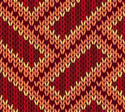 Abstract Ethnic Knitted Seamless Background Stock Illustration