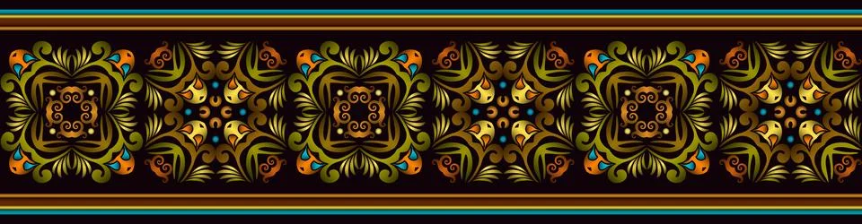 Abstract ethnic pattern, ornamental background Ilustración de archivo