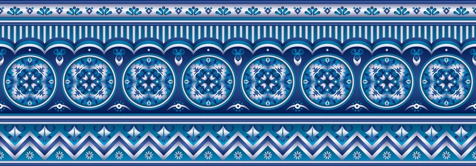 Abstract ethnic pattern, ornamental background Stock Illustration