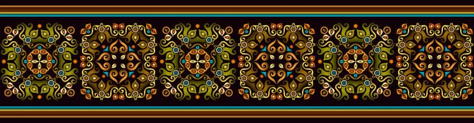 Abstract ethnic pattern, ornamental background Stock Illustration