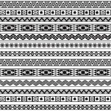 Abstract Ethnic Seamless Geometric Pattern. Stock Illustration