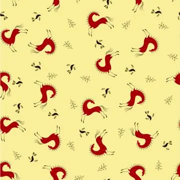 Abstract ethnic seamless pattern Stockillustratie