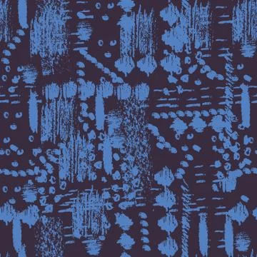 Abstract ethnic seamless vector textured pattern Stock Illustration