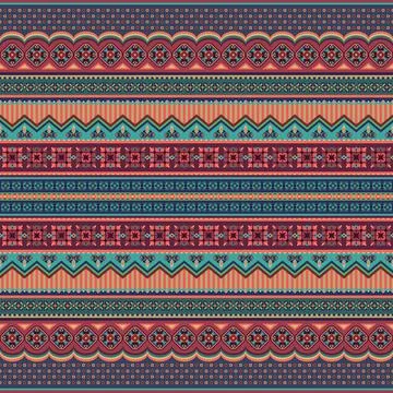 Abstract ethnic stripe pattern,  background Stock Illustration