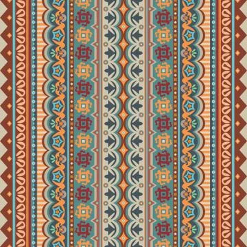 Abstract ethnic stripe pattern, vector background Stock-Illustration