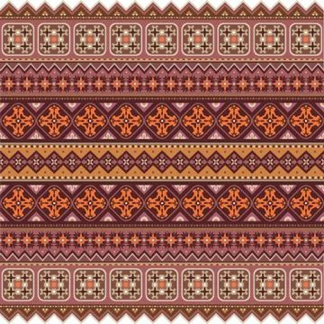 Abstract ethnic stripe pattern, vector background Stock Illustration