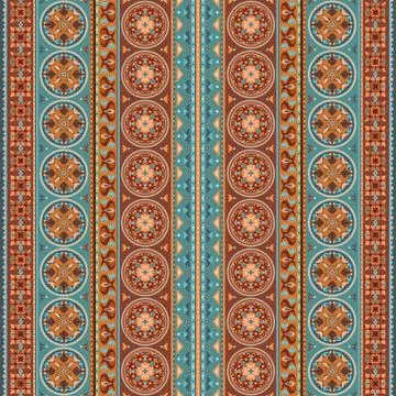 Abstract ethnic stripe pattern, vector background Ilustração Stock